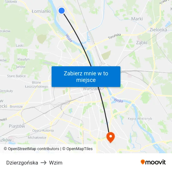 Dzierzgońska to Wzim map