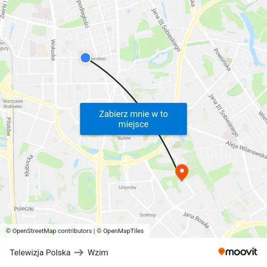 Telewizja Polska to Wzim map