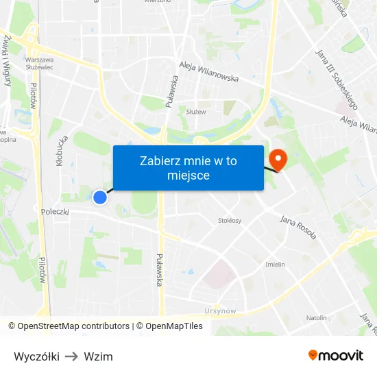 Wyczółki to Wzim map