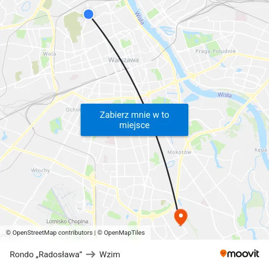 Rondo „Radosława” to Wzim map