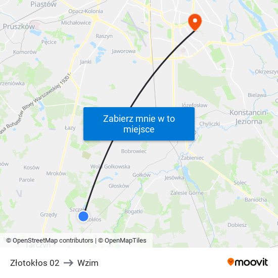 Złotokłos to Wzim map