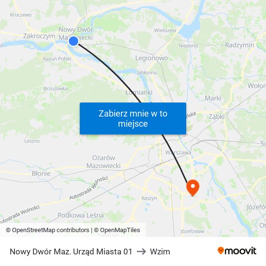 Nowy Dwór Maz. Urząd Miasta 01 to Wzim map