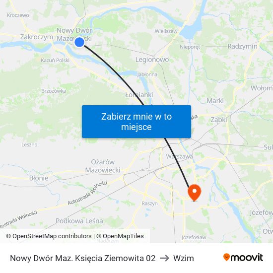 Nowy Dwór Maz. Księcia Ziemowita 02 to Wzim map