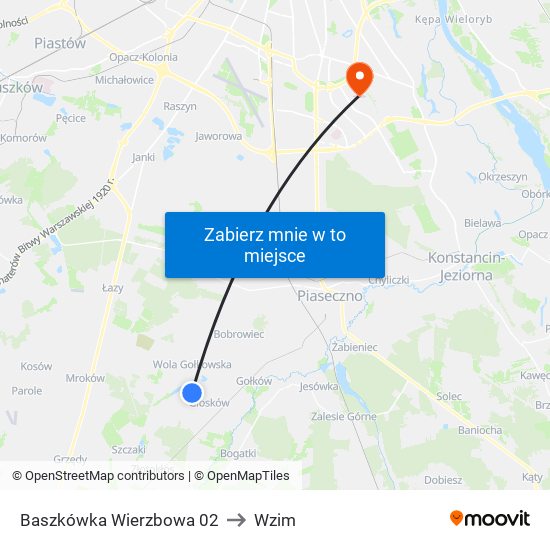 Baszkówka Wierzbowa 02 to Wzim map