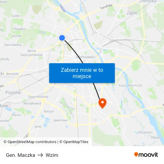 Gen. Maczka to Wzim map