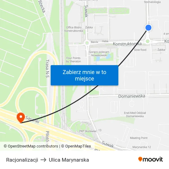 Racjonalizacji to Ulica Marynarska map