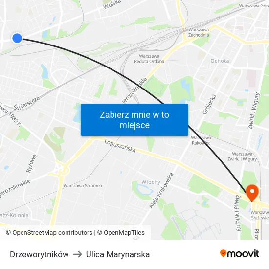 Drzeworytników to Ulica Marynarska map