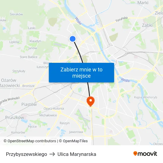 Przybyszewskiego to Ulica Marynarska map