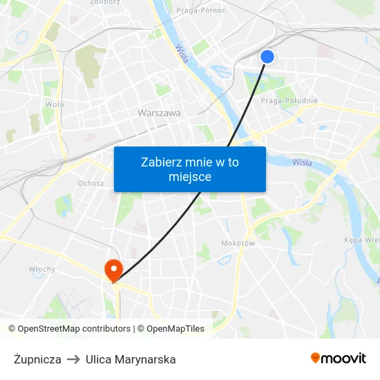 Żupnicza to Ulica Marynarska map