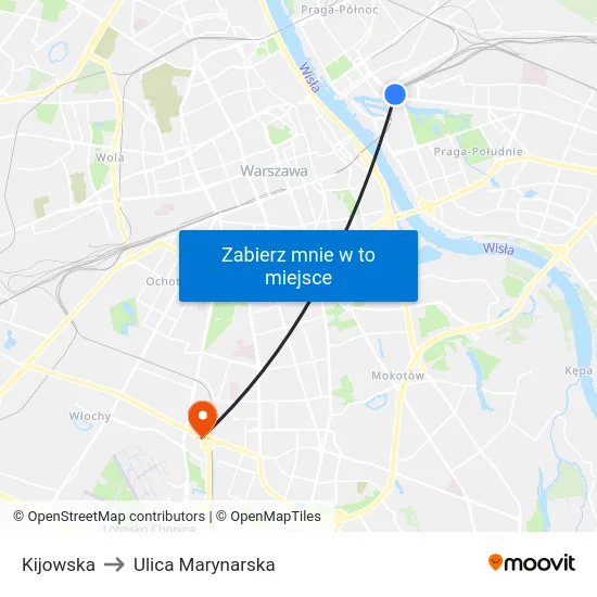 Kijowska to Ulica Marynarska map