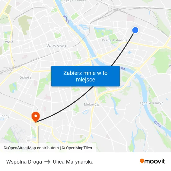 Wspólna Droga to Ulica Marynarska map