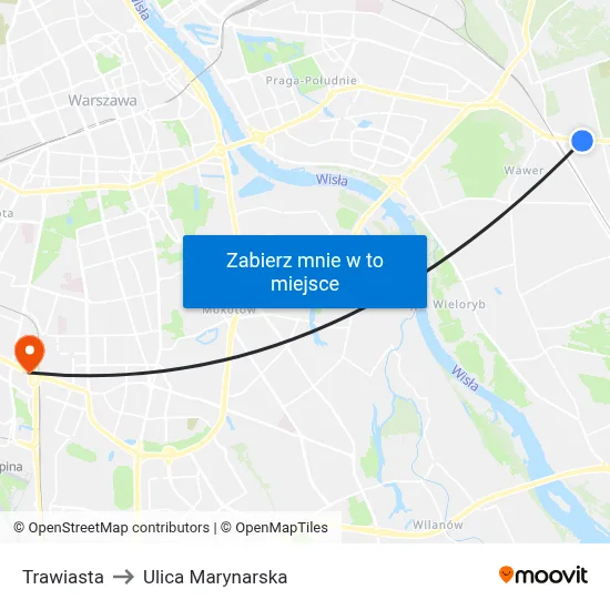 Trawiasta to Ulica Marynarska map