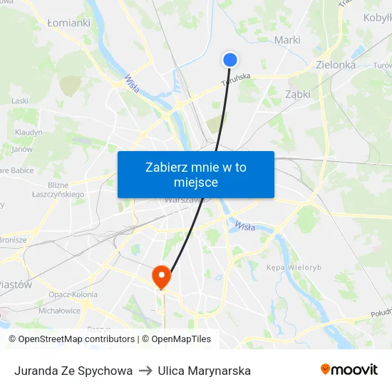 Juranda Ze Spychowa to Ulica Marynarska map