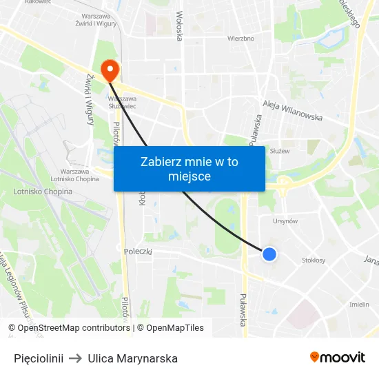 Pięciolinii to Ulica Marynarska map