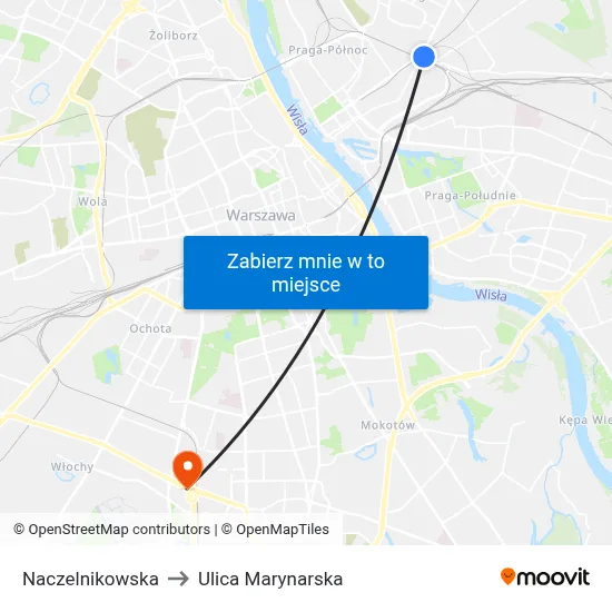 Naczelnikowska to Ulica Marynarska map