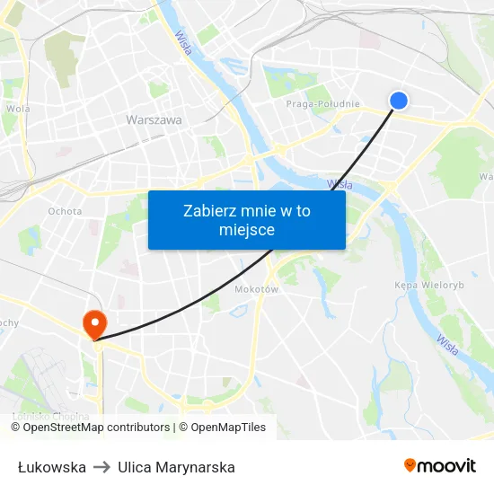 Łukowska to Ulica Marynarska map