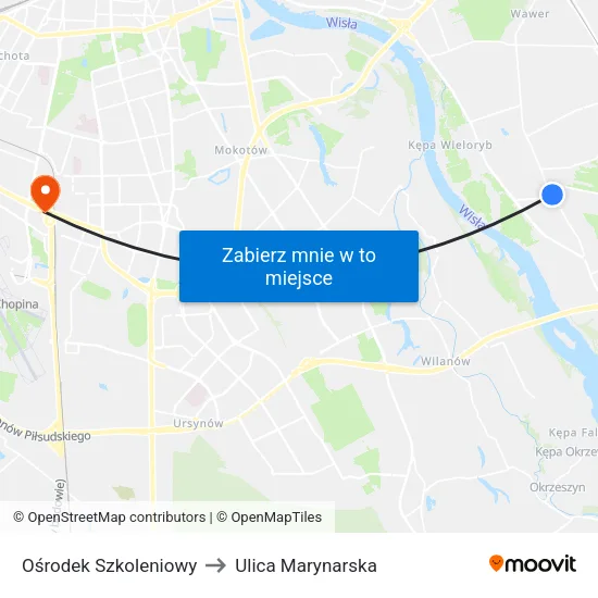 Ośrodek Szkoleniowy to Ulica Marynarska map