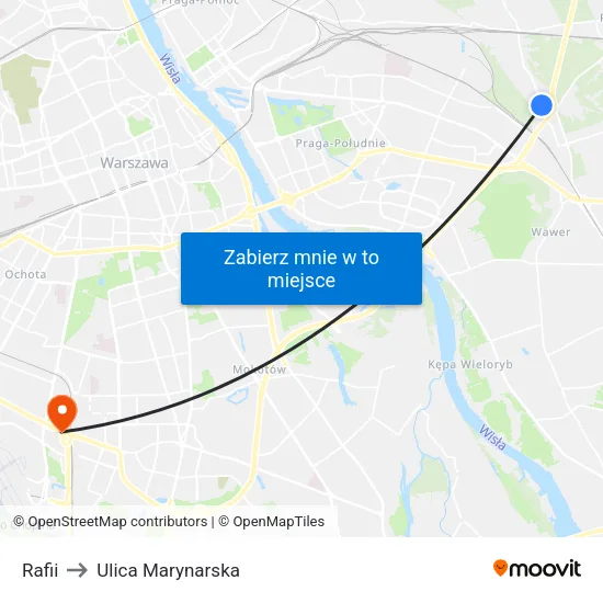 Rafii to Ulica Marynarska map
