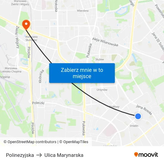 Polinezyjska to Ulica Marynarska map