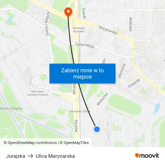 Jurajska to Ulica Marynarska map