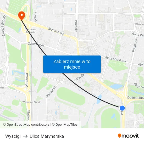 Wyścigi to Ulica Marynarska map