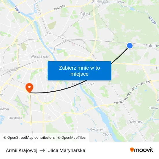 Armii Krajowej to Ulica Marynarska map