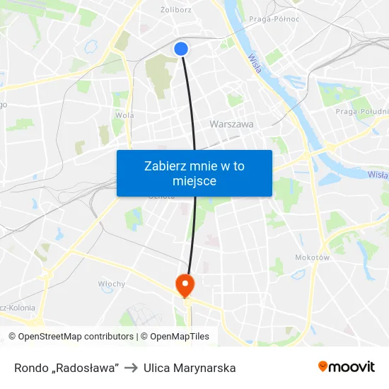 Rondo „Radosława” to Ulica Marynarska map
