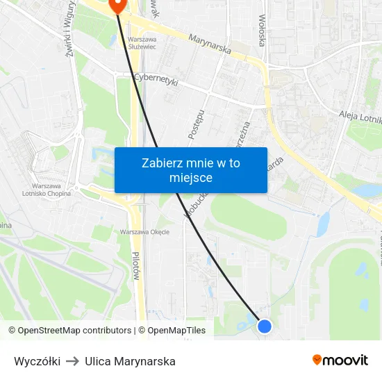 Wyczółki to Ulica Marynarska map