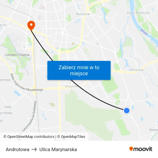 Andrutowa to Ulica Marynarska map