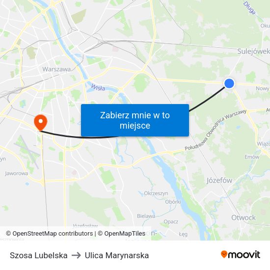 Szosa Lubelska to Ulica Marynarska map