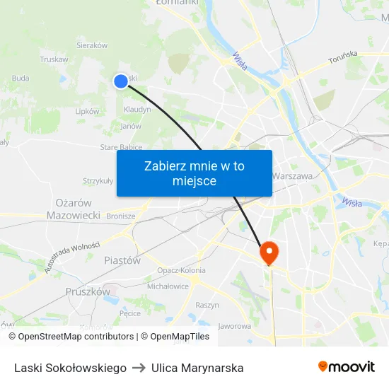 Laski Sokołowskiego to Ulica Marynarska map
