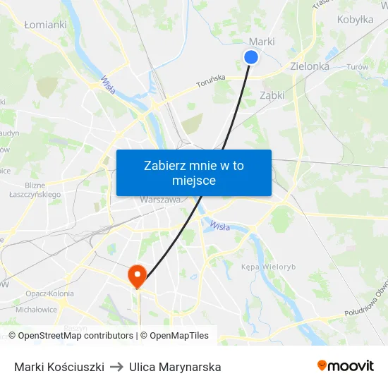 Marki Kościuszki to Ulica Marynarska map