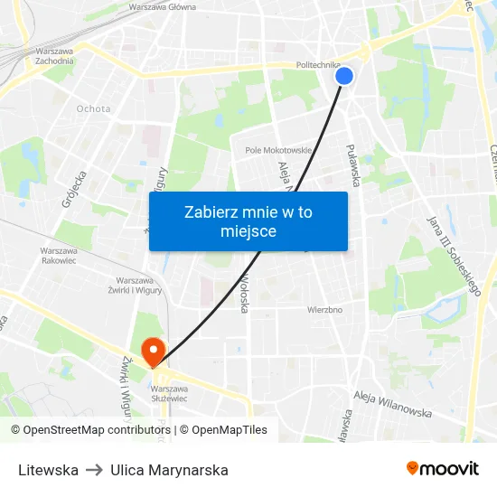 Litewska to Ulica Marynarska map