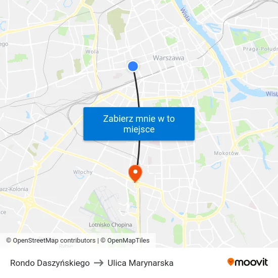 Rondo Daszyńskiego to Ulica Marynarska map