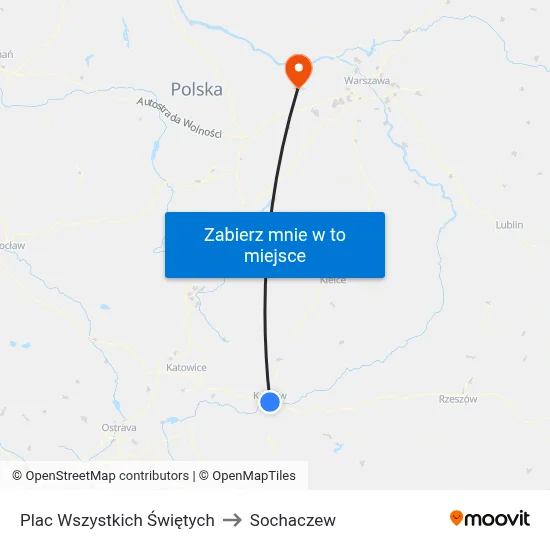 Plac Wszystkich Świętych to Sochaczew map