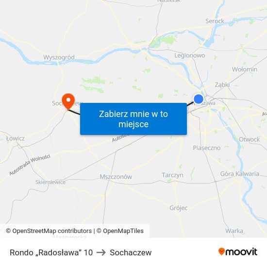 Rondo „Radosława” to Sochaczew map