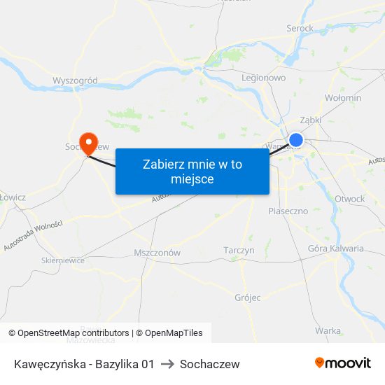 Kawęczyńska-Bazylika to Sochaczew map