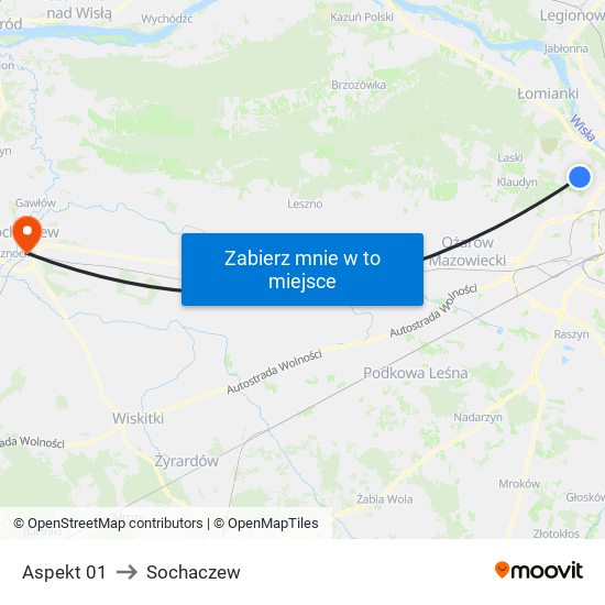 Aspekt 01 to Sochaczew map