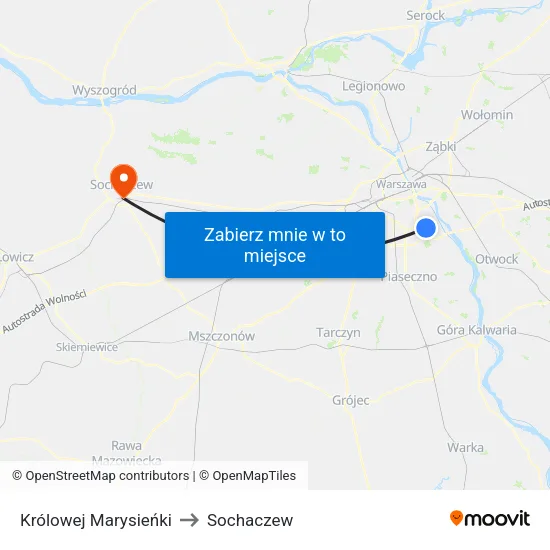 Królowej Marysieńki to Sochaczew map