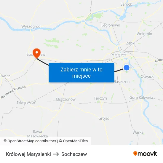 Królowej Marysieńki to Sochaczew map