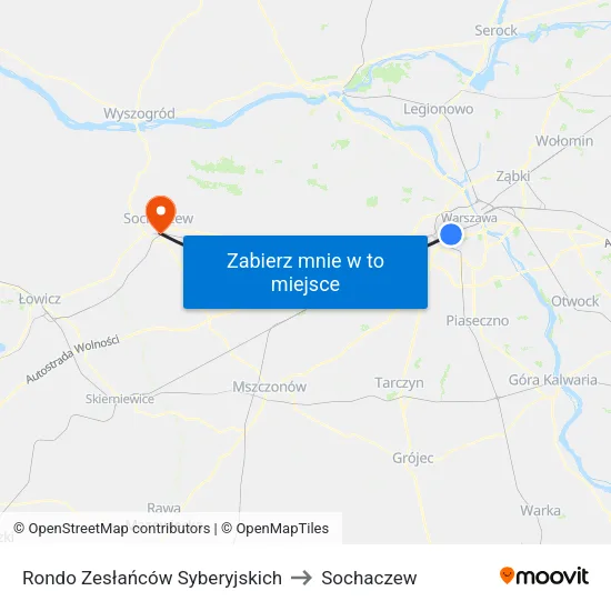 Rondo Zesłańców Syberyjskich to Sochaczew map