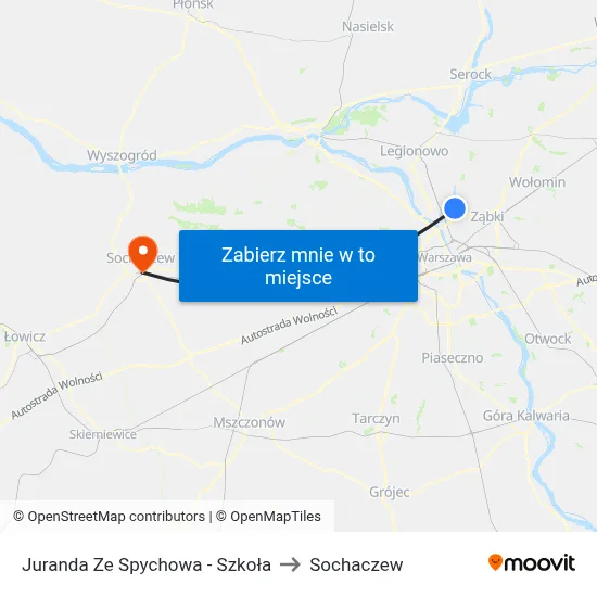 Juranda Ze Spychowa - Szkoła to Sochaczew map