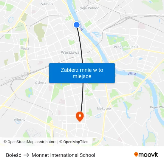 Boleść to Monnet International School map