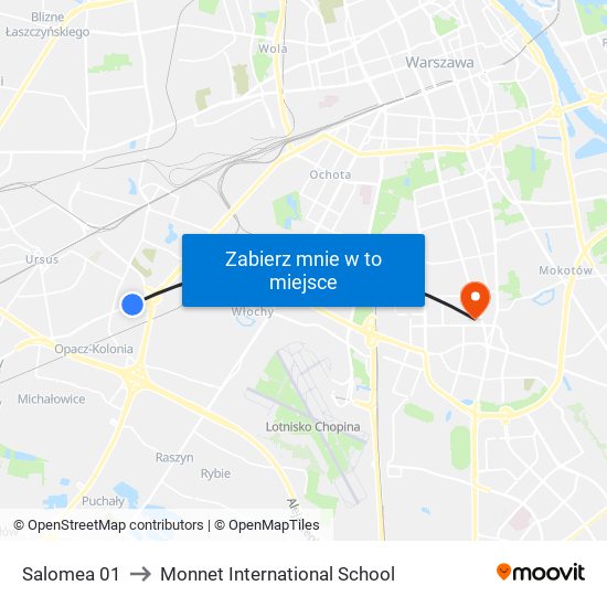 Salomea 01 to Monnet International School map