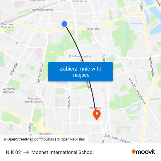 NIK 02 to Monnet International School map