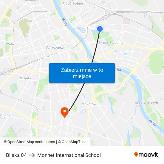 Bliska 04 to Monnet International School map