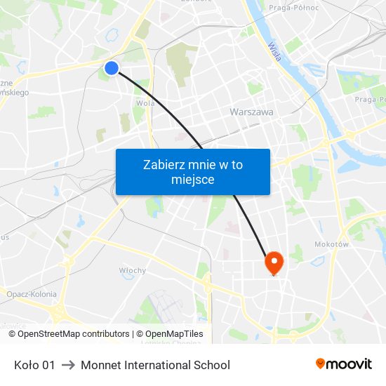 Koło 01 to Monnet International School map