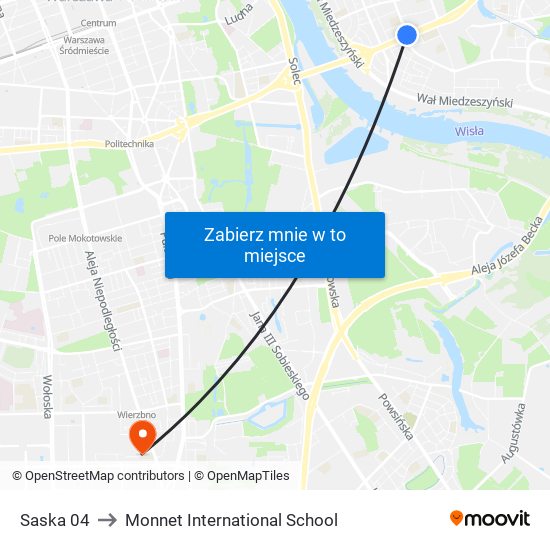 Saska 04 to Monnet International School map