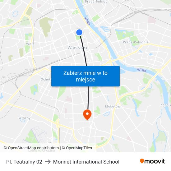 Pl. Teatralny 02 to Monnet International School map