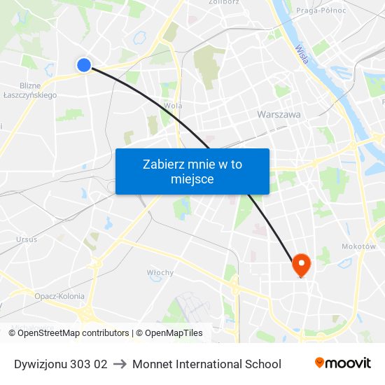 Dywizjonu 303 02 to Monnet International School map